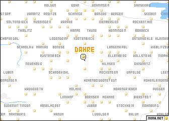 map of Dähre
