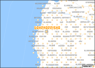 map of Ḑahr Mār Rīshā