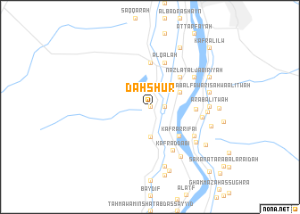 map of Dahshūr