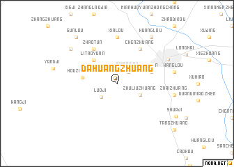 map of Dahuangzhuang