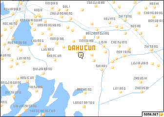 map of Dahucun