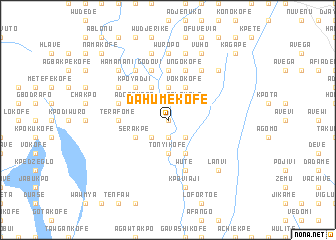 map of Dahumekofe