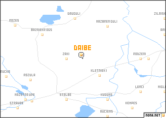 map of Daibe