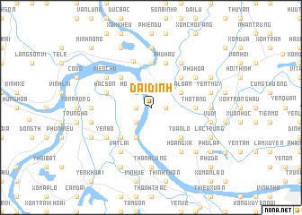 map of Ðại Ðịnh