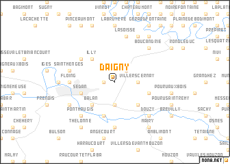 map of Daigny