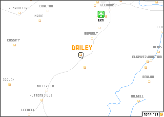 map of Dailey