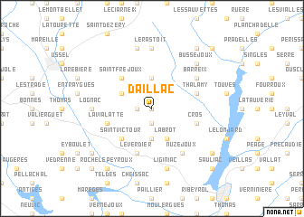 map of Daillac