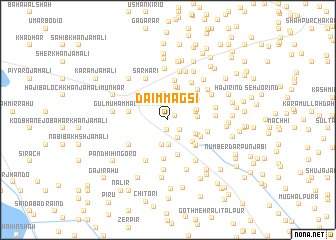 map of Dāim Magsi