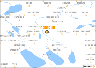 map of Dainava