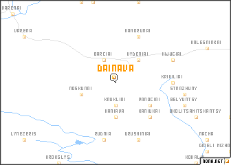 map of Dainava