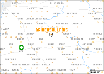 map of Dain-en-Saulnois