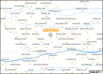 map of Dainiai II