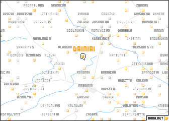 map of Dainiai