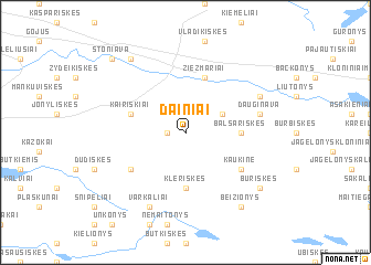 map of Dainiai