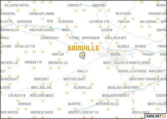 map of Dainville