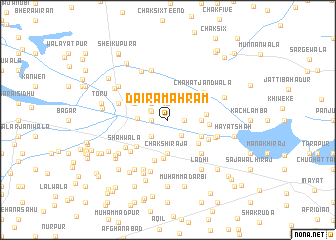 map of Dāira Mahram