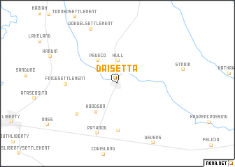 map of Daisetta