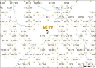 map of Daʼītē