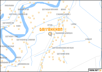 map of Daiyāh Khān