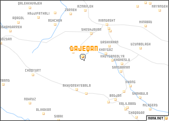 map of Dājeqān