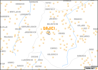 map of Dajići