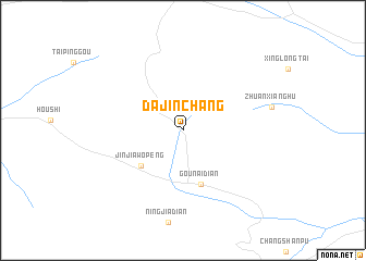 map of Dajinchang