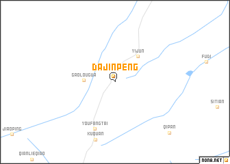 map of Dajinpeng