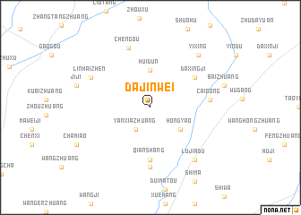 map of Dajinwei