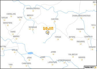 map of Dajin