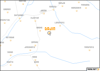 map of Dajin