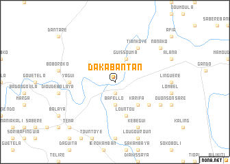 map of Daka Bantan