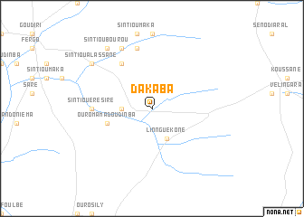 map of Dakaba