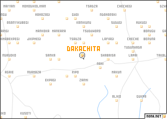 map of Dakachita