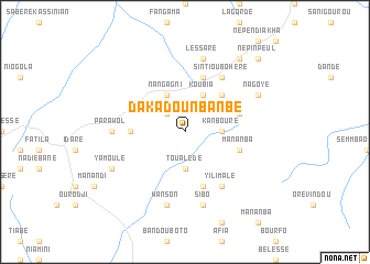 map of Dakadounbanbé