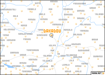 map of Dakadou