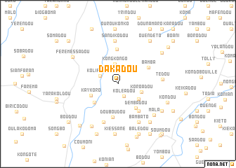 map of Dakadou