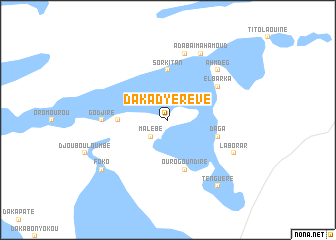 map of Daka Dyérévé