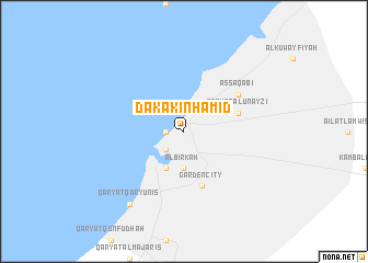 map of Dakākīn Ḩamīd