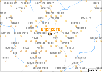 map of Dakakoto