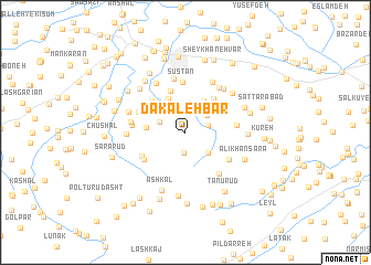 map of Dākaleh Bar