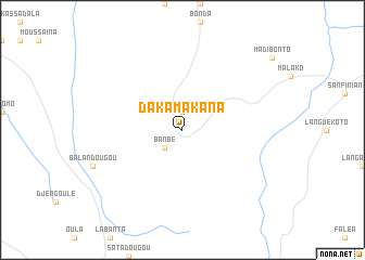 map of Daka Makana