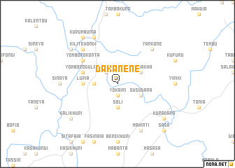 map of Dakanene