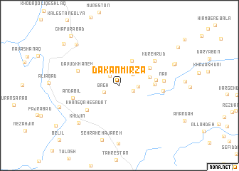 map of Dakān Mīrzā