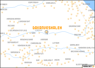 map of Dakān Veshāleh