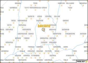 map of Dakaro