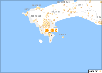 map of Dakar