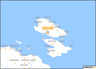 map of Dakar