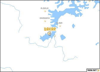 map of Dakar