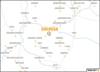 map of Dakassa