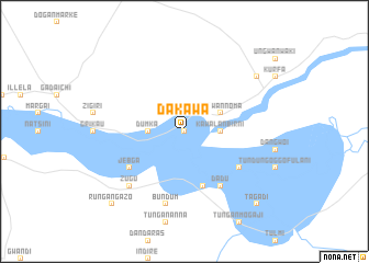 map of Dakawa